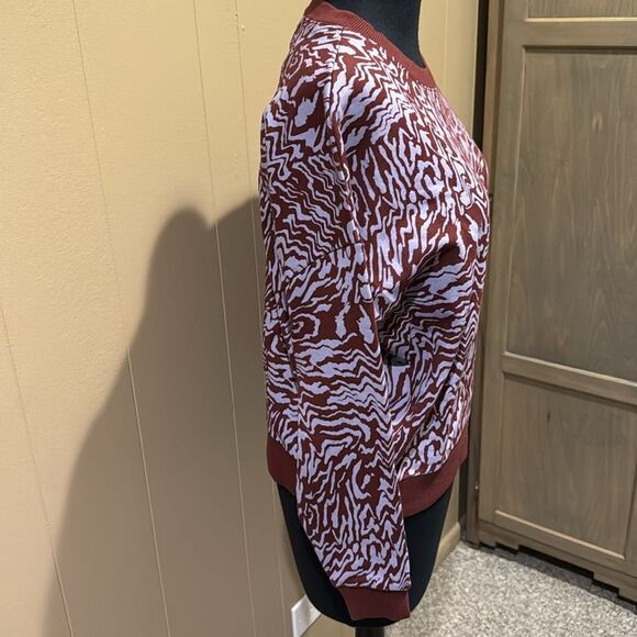 Madewell (Re)sourced Cotton Oversized Sweatshirt in Tigerized Print. NWOT. XS. - Picture 6 of 9